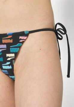 Puma Swim Women Side Tie Tanga - Bikini Bottoms - Black Combo -Fashion clothing b7e945bd04184d54b30cfb83c114101f
