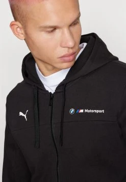 Puma Bmw - Zip-Up Sweatshirt - Black -Fashion clothing b82ca69ea96b468fa5480576e336e185