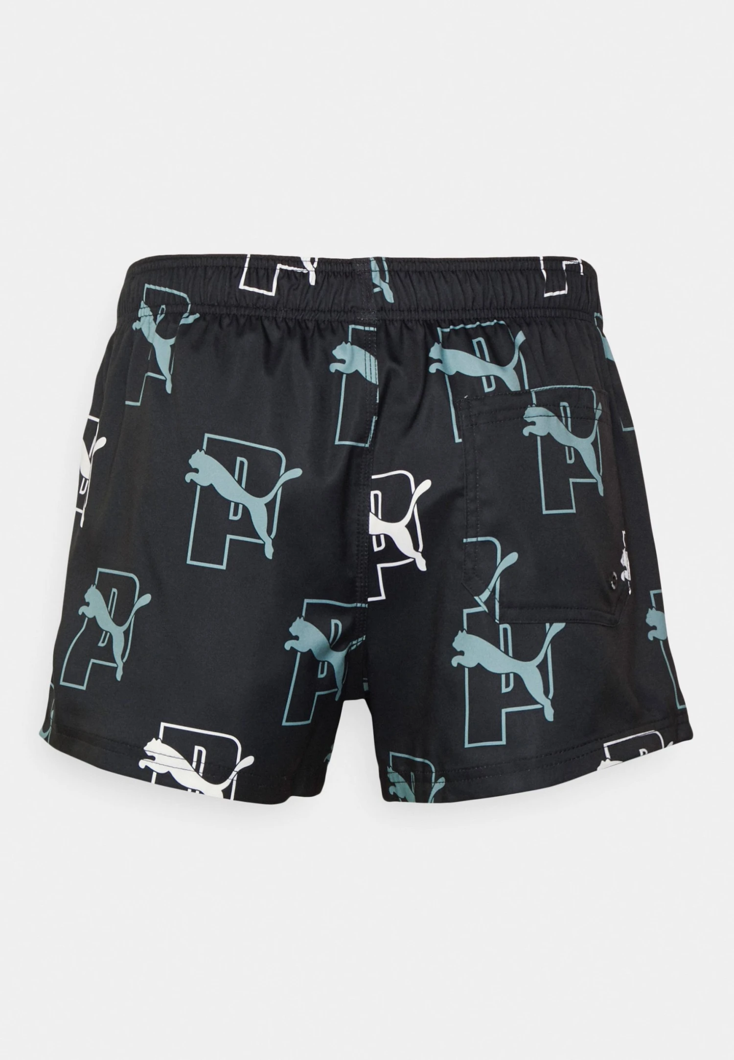 Puma Swim Men Print Cat Logo - Swimming Shorts - Black Combo 4 Puma Swim Men Print Cat Logo - Swimming Shorts - Black Combo - Image 2