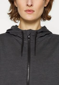 Puma Train Cloudspun Hoodie - Zip-Up Sweatshirt - Black Heather -Fashion clothing be4bafcd456b4c93af63aa2a5fba1471