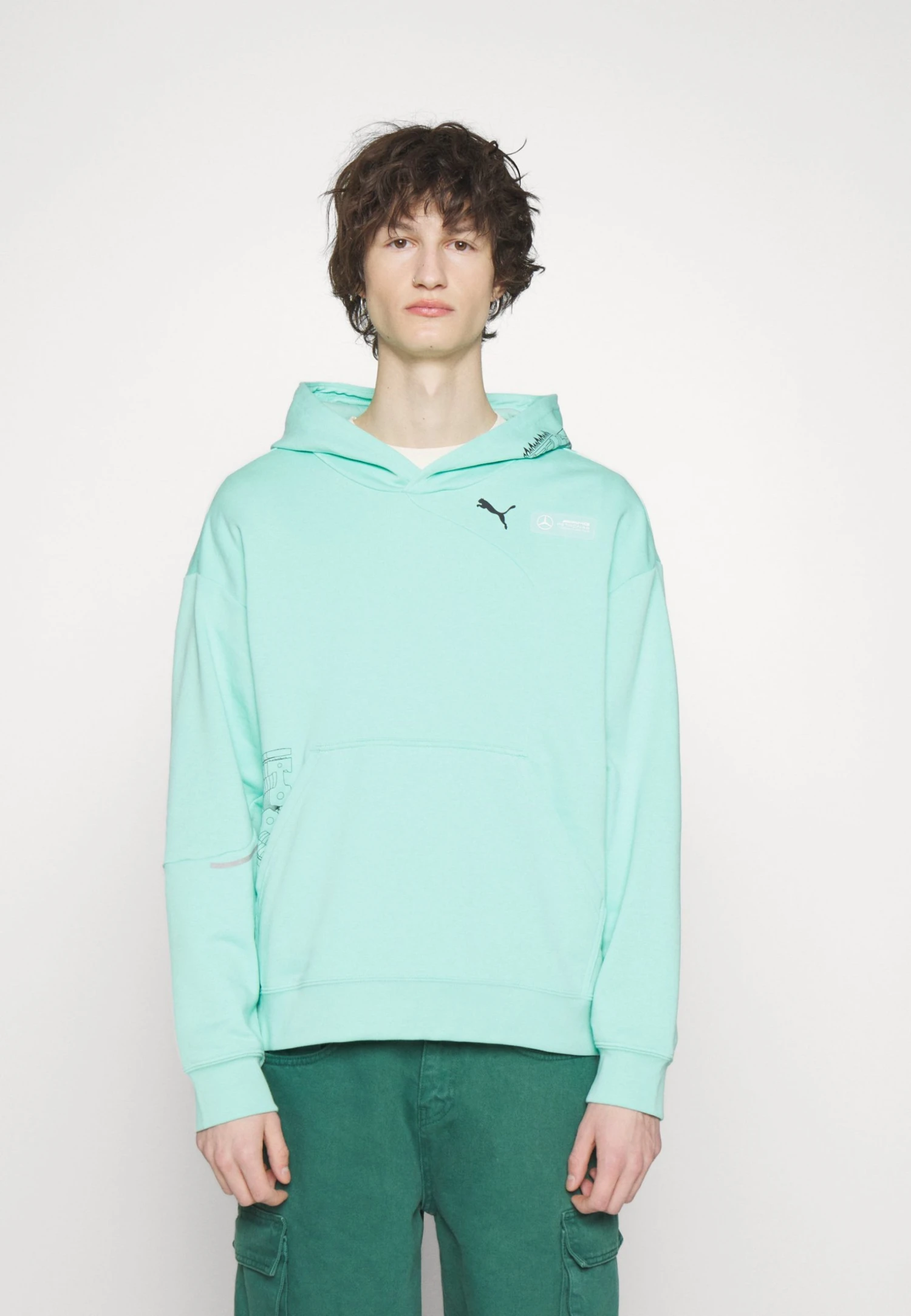 Puma Statement Hoodie - Sweatshirt - Mint 6 Puma Statement Hoodie - Sweatshirt - Mint - Image 4