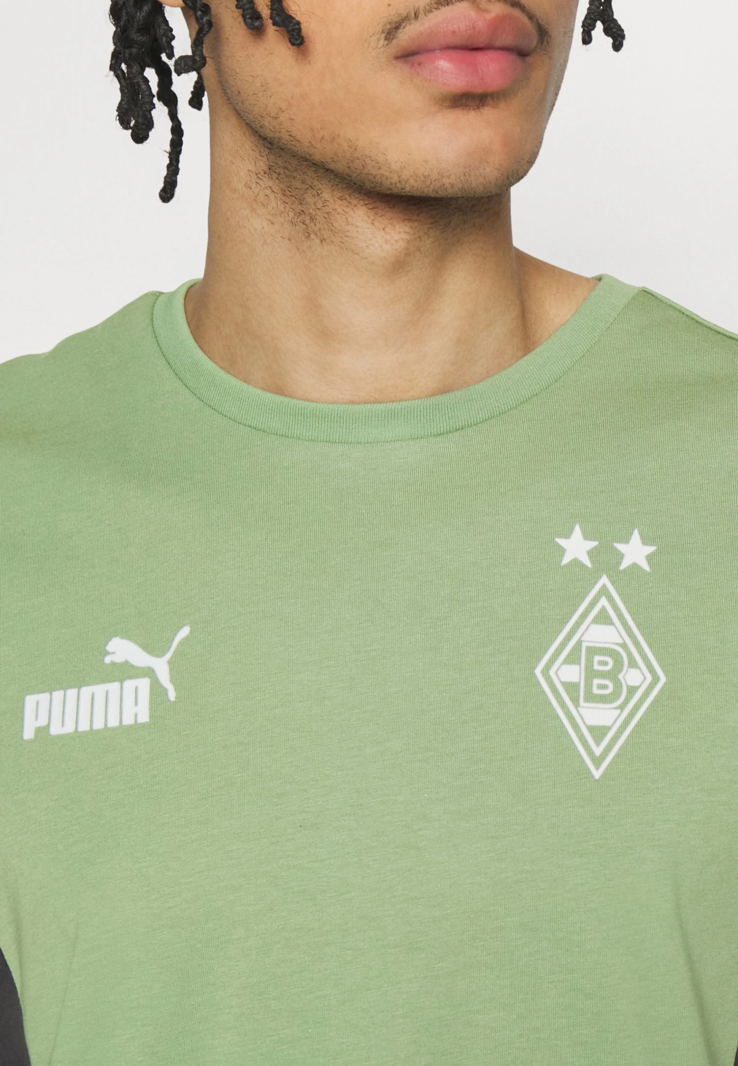 Puma Borussia Mönchengladbach- Football Shirt - Dusty Green-Flat Dark Gray White 6 Puma Borussia Mönchengladbach- Football Shirt - Dusty Green-Flat Dark Gray White - Image 4