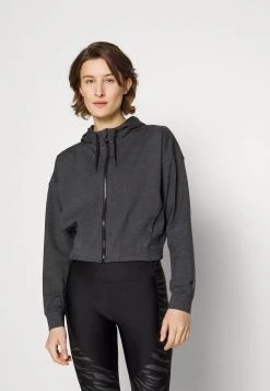 Puma Train Cloudspun Hoodie - Zip-Up Sweatshirt - Black Heather