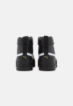 Puma Mayze Mid - High-Top Trainers - Black/White -Fashion clothing c4c2116228c24b228370d7c2c6239e35