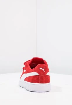 Puma Smash Unisex - Trainers - High Risk Red/White -Fashion clothing cc4ed0d4497645ebab71ba5ff5b17ce2