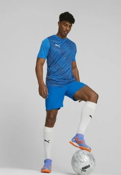 Puma Teamultimate- Sports T-Shirt - Electric Blue Lemonade