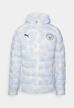 Puma Manchester City Padded Jacket - Winter Jacket - White -Fashion clothing cf2351aaa4ad415ab8c9e02ed9b38eca