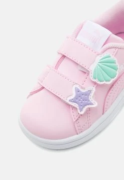 Puma Smash Mermaid Unisex - Trainers - Pearl Pink/White/Vivid Violet/Mint -Fashion clothing cf63957368f54e02a4d227ab10f56414