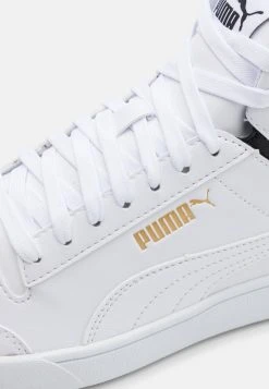 Puma Shuffle Mid Unisex - High-Top Trainers - White/Black/Team Gold -Fashion clothing d05af16f0f584cf6a4b0904f14dd67c9