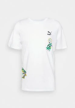 Puma Classics Super Graphic Tee - Print T-Shirt - White -Fashion clothing d0d03d91f4084ed98fbe477a8709b1c5