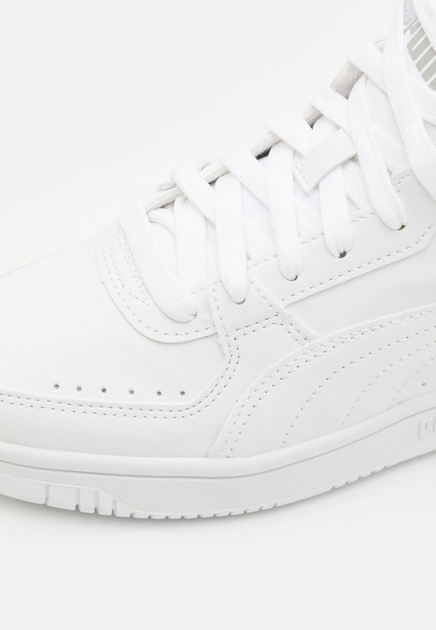 Puma Rebound Unisex - High-Top Trainers - White/Limestone 8 Puma Rebound Unisex - High-Top Trainers - White/Limestone - Image 6