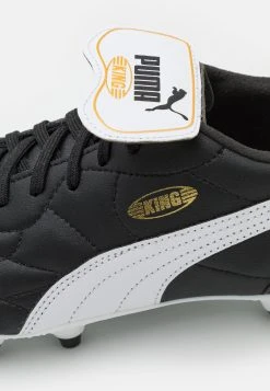 Puma King Top Fg/Ag - Moulded Stud Football Boots - Black/White/Gold -Fashion clothing d2ffa489bfbb466399f49a9ac5dc6751