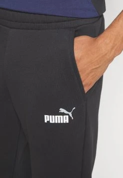 Puma Logo Pants - Tracksuit Bottoms - Black/White -Fashion clothing d3385466da4f4878884f4d2daa3ae3ee