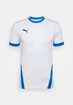 Puma Teamgoal - Print T-Shirt - White/Electric Blue Lemonade -Fashion clothing d579e2b4908844e5ade7242b487462d5