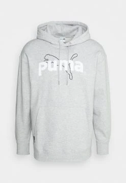 Puma Team Graphic Hoodie - Hoodie - Light Gray Heather -Fashion clothing d69f4c2fac6b47449945262d7e890d0a