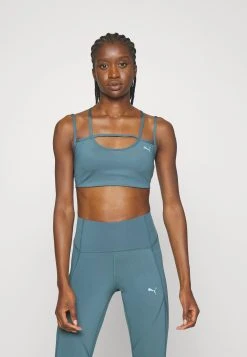 Puma Pamela Reif Strap Bra - Light Support Sports Bra - Green -Fashion clothing d7b259e936a142d0a40964927594cadf