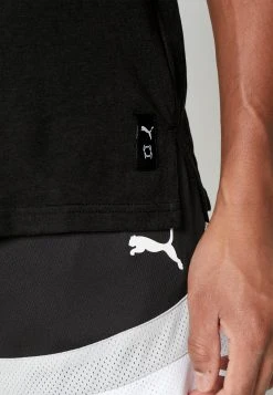 Puma The Excellence Tank - Top - Black/White -Fashion clothing d8d50ed595304fdd86803253b67441c0