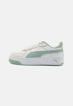 Puma Carina Street Jr - Trainers - White/Green Fog/Vapor Gray