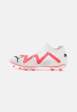 Puma Future Match Fg/Ag - Moulded Stud Football Boots - White/Black/Fire Orchid