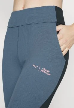Puma Maggie - Leggings - Evening Sky/Black Color Block -Fashion clothing dc13133397294cd4a1aba79fec3aa317