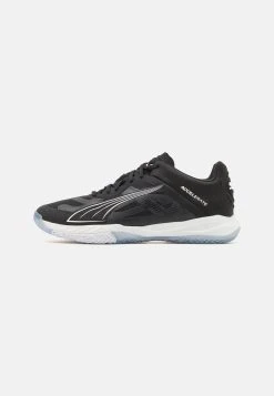 Puma Accelerate Nitro Sqd - Handball Shoes - Black/White/Nitro Blue/For All Time Red