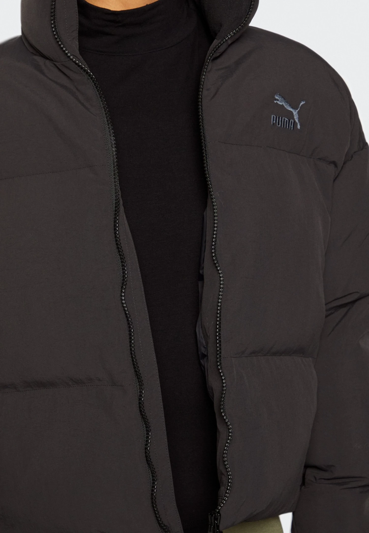 Puma Classics Oversized Short Polyball Puffer - Winter Jacket - Black 8 Puma Classics Oversized Short Polyball Puffer - Winter Jacket - Black - Image 6