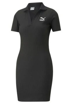 Puma Classics V-Collar - Jumper Dress - Black -Fashion clothing df84788d516d449885c61ddb36deef07