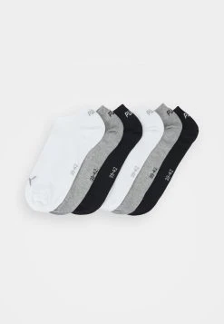 Puma Unisex Sneaker Plain 6 Pack - Sports Socks - Black/Grey