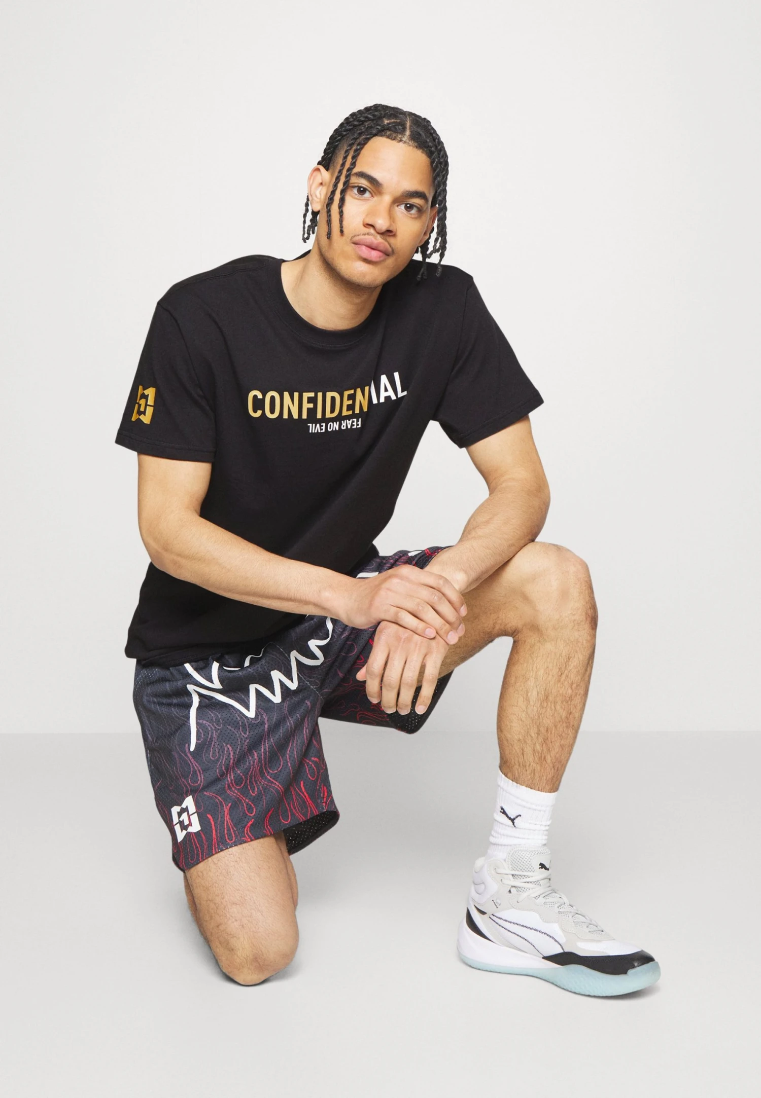 Puma X Mikey Confidential Tee - Print T-Shirt - Black 6 Puma X Mikey Confidential Tee - Print T-Shirt - Black - Image 4