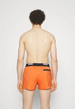 Puma Swim Men Logo Length Swim Shorts - Swimming Shorts - Chili Powder -Fashion clothing e0d707bb90ec45b38623c064e8c5e388