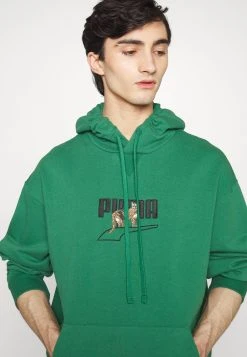 Puma Downtown Graphic Hoodie- Sweatshirt - Green -Fashion clothing e273f2bb2c0f4b7ea78383d170abe4f0