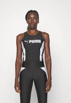Puma Fit Eversculpt Tank - Top - Black/White -Fashion clothing e286cf2604fd4e1dbf2060823ce8a231