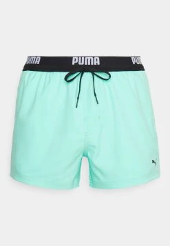 Puma Swim Men Logo Length Swim Shorts - Swimming Shorts - Electric Mint -Fashion clothing e2bc415729e64e88932792a9e52f8fe3