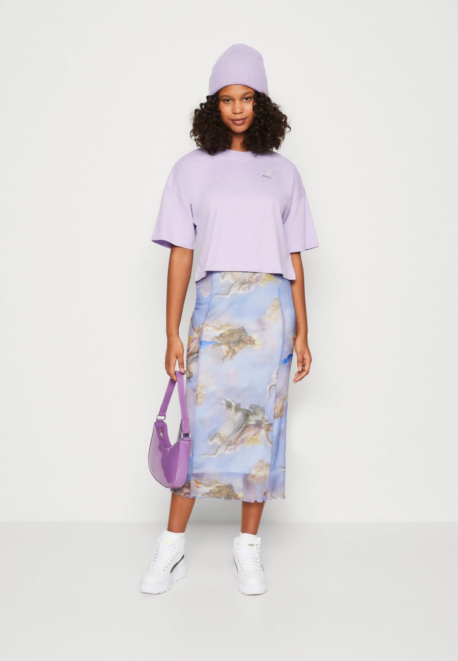 Puma Dare To Feelin Xtra Oversized Tee - Basic T-Shirt - Vivid Violet 4 Puma Dare To Feelin Xtra Oversized Tee - Basic T-Shirt - Vivid Violet - Image 2