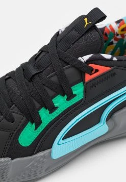 Puma Court Rider Chaos Block Party - Basketball Shoes - Black/Cast Iron -Fashion clothing e5089b3e28524f95817e504413eea12f