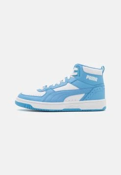 Puma Rebound Unisex - High-Top Trainers - White/Team Light Blue