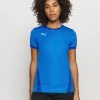 Puma Team Goal- Sports T-Shirt - Electric Blue Lemonade/Power Blue -Fashion clothing e762229a3db64ab68de71960cfe6e23f