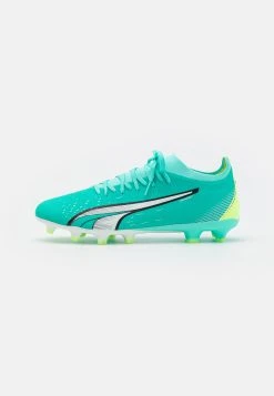 Puma Ultra Match Fg/Ag - Moulded Stud Football Boots - Electric Peppermint/White/Fast Yellow