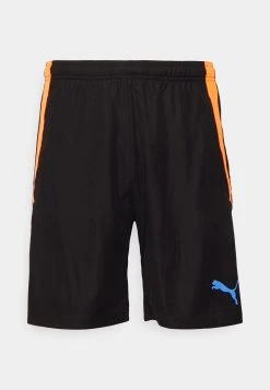 Puma Teamliga Open Pockets - Sports Shorts - Black/Blue Glimmer -Fashion clothing eba841d9889842a19ec155f033915f29