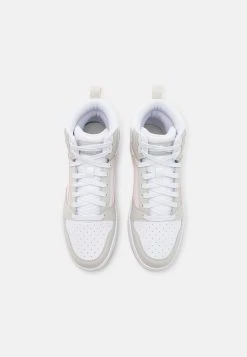 Puma Rebound V6 Mid Jr Unisex - High-Top Trainers - White/Frosty Pink/Sedate Gray -Fashion clothing ee774ec359c64d3197f2f87a2b21c25b