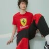 Puma Ferrari Race Big Shield Tee Heritage - Print T-Shirt - Rosso Corsa -Fashion clothing eecc7b2a7e0d40ad87862d0e9b2892dc