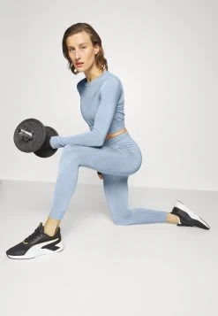 Puma Evoknit High-Waist 7/8 - Leggings - Blue Wash -Fashion clothing f04c028252f54b3386e647cc32bc000d