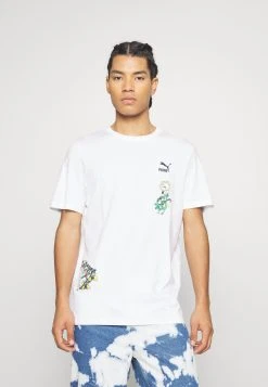 Puma Classics Super Graphic Tee - Print T-Shirt - White -Fashion clothing f0b3854aee794b89a4f48b1ace0ced0a