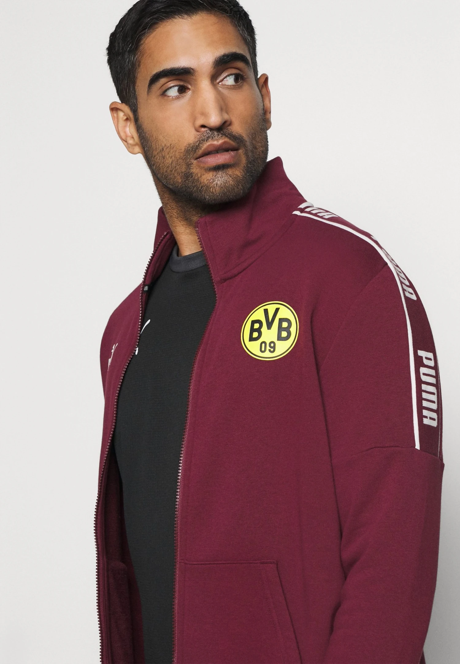 Puma Teamgoal Training- Fleece Jumper - Black/Asphalt 6 Puma Teamgoal Training- Fleece Jumper - Black/Asphalt - Image 4