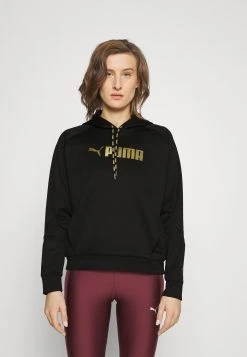 Puma Fit Hoodie - Hoodie - Black/Metallic Gold