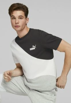 Puma Power Cat Tee - Print T-Shirt - Light Gray Heather -Fashion clothing f20ba08a604c4b6484b57fdb3d3cdc91