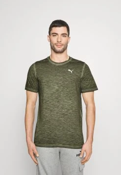 Puma Studio Foundation Wash- Basic T-Shirt - Green Moss