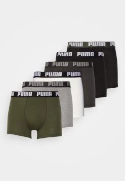 Puma Basic Ecom 6 Pack - Pants - Forest Green/Black/Grey/White -Fashion clothing f36257cf04a445f08feff52af6d2fa1f