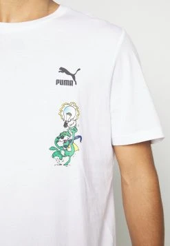 Puma Classics Super Graphic Tee - Print T-Shirt - White -Fashion clothing f3da9b08a01048819dcd9e51e47dd979