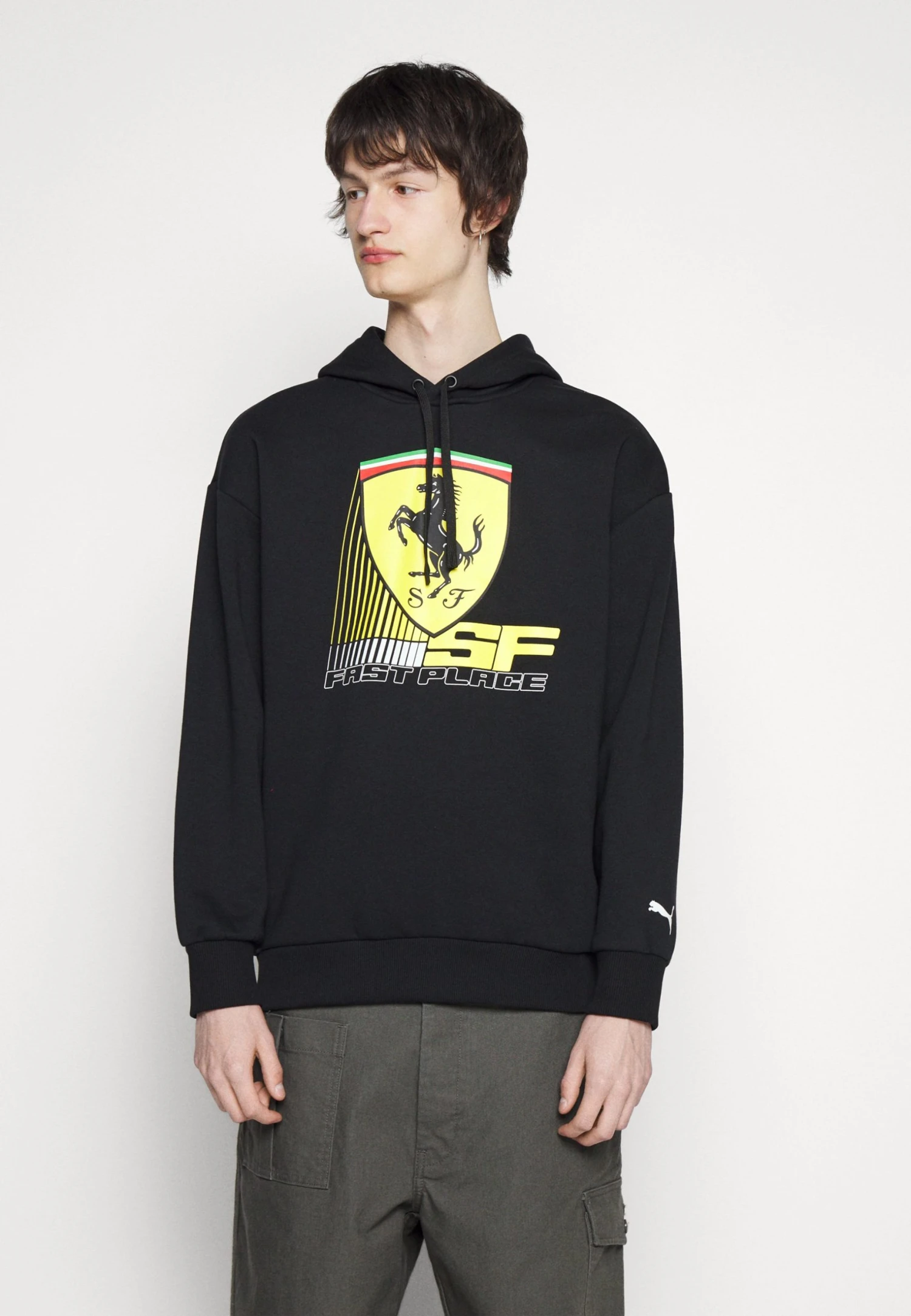 Puma Ferrari Race Big Shield Hoodie - Hoodie - Black 3 Puma Ferrari Race Big Shield Hoodie - Hoodie - Black